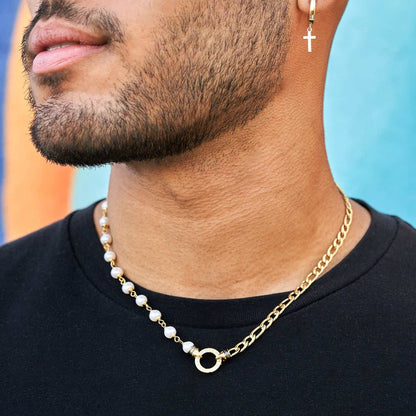 Figaro Link + Pearl Chain