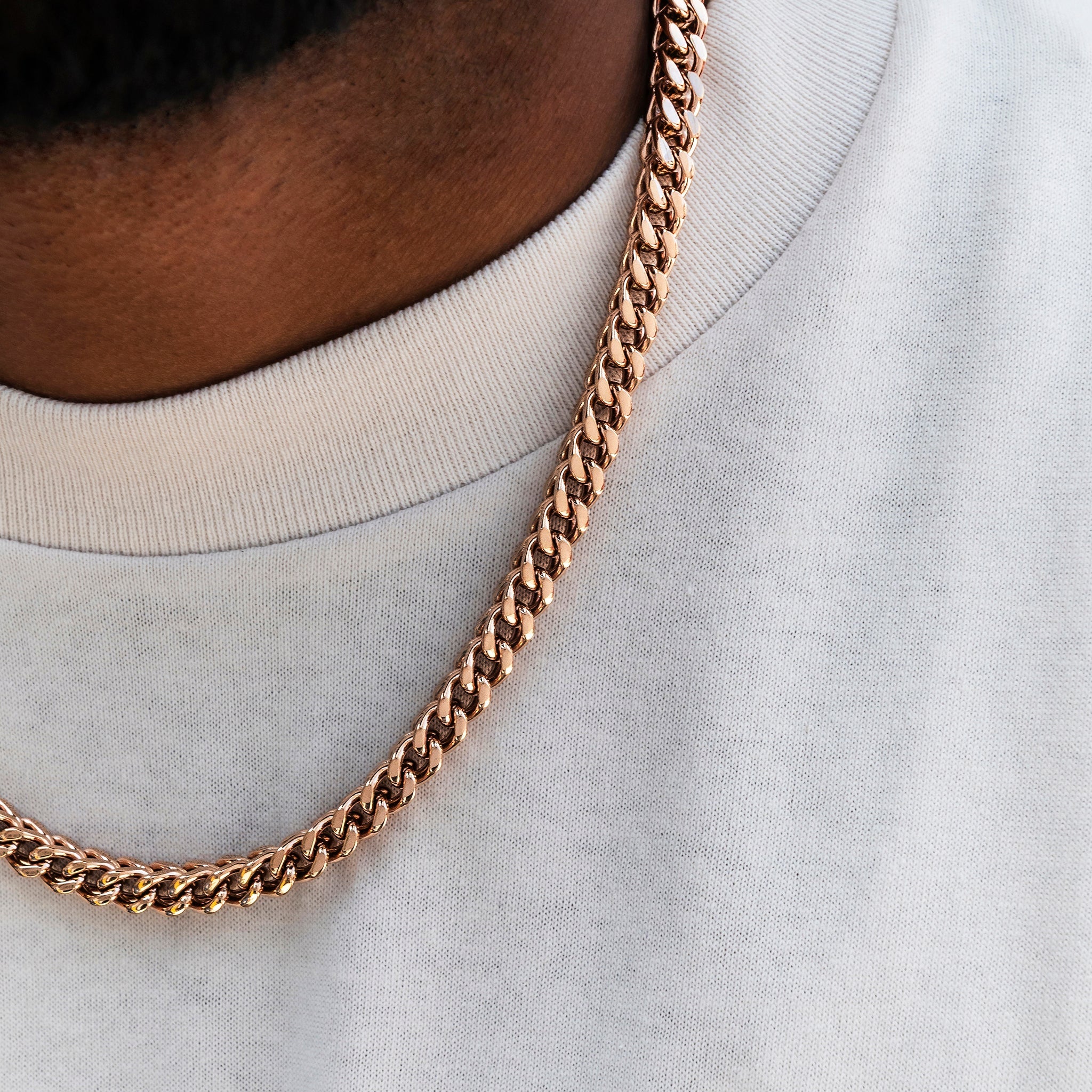Franco Chain in Rose Gold- 6mm