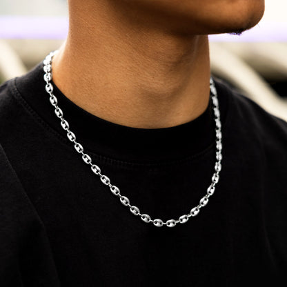 Valentina Chain in White Gold - 7mm