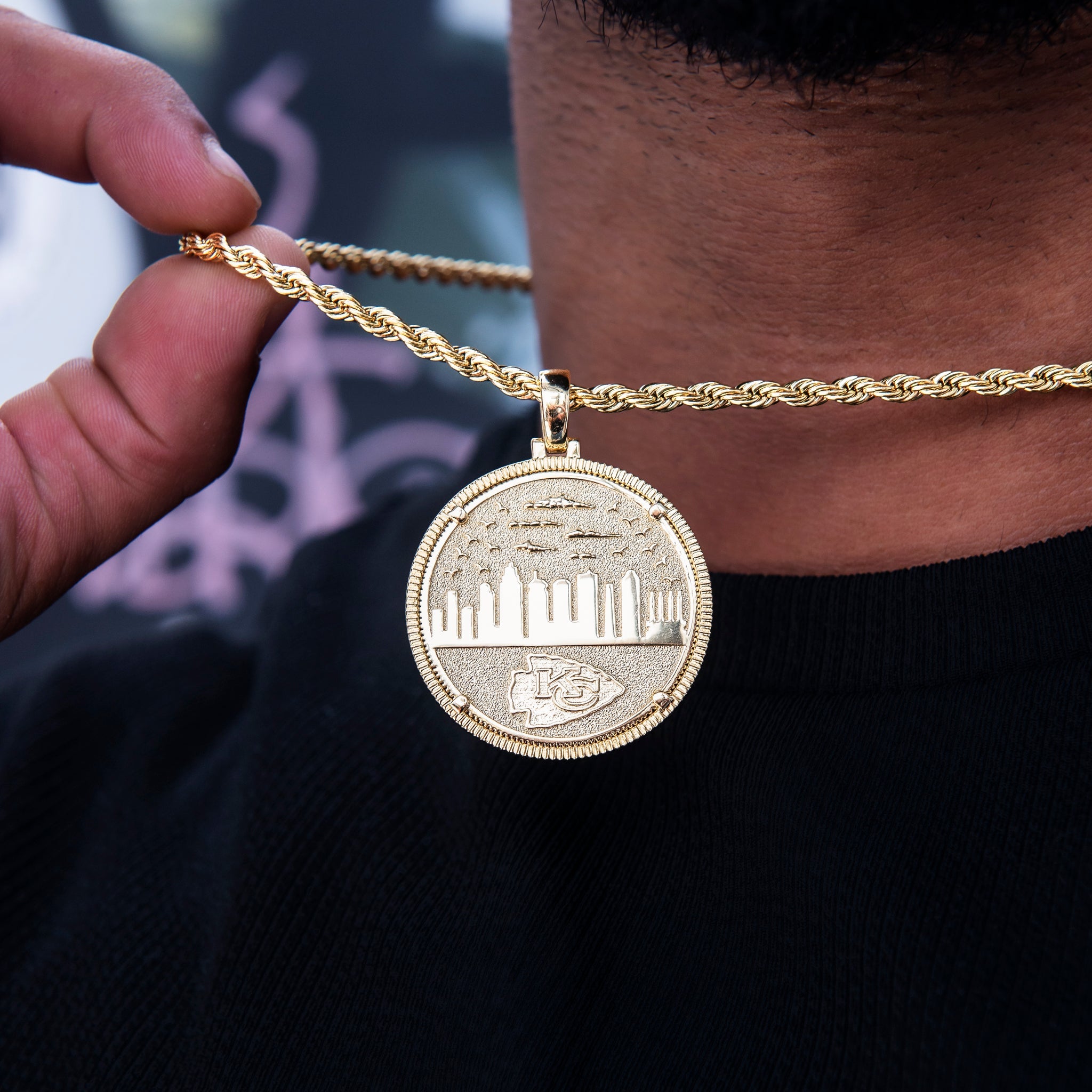 Kansas City Chiefs Official NFL Coin Pendant