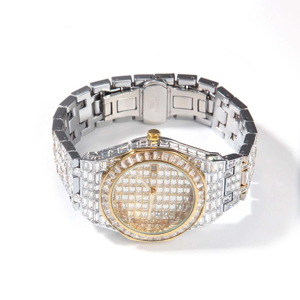 Bling Diamond Round Ice Watch