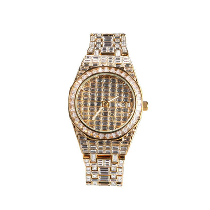 Bling Diamond Round Ice Watch