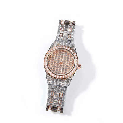 Bling Diamond Round Ice Watch