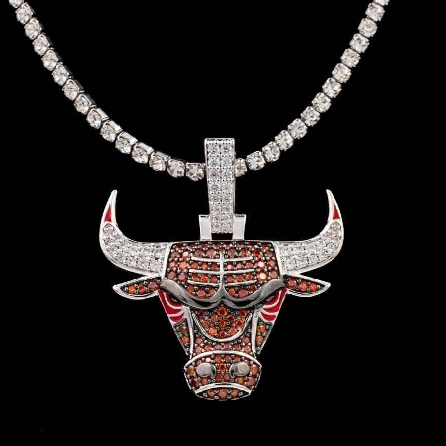 Chicago Bulls Official NBA Logo Pendant