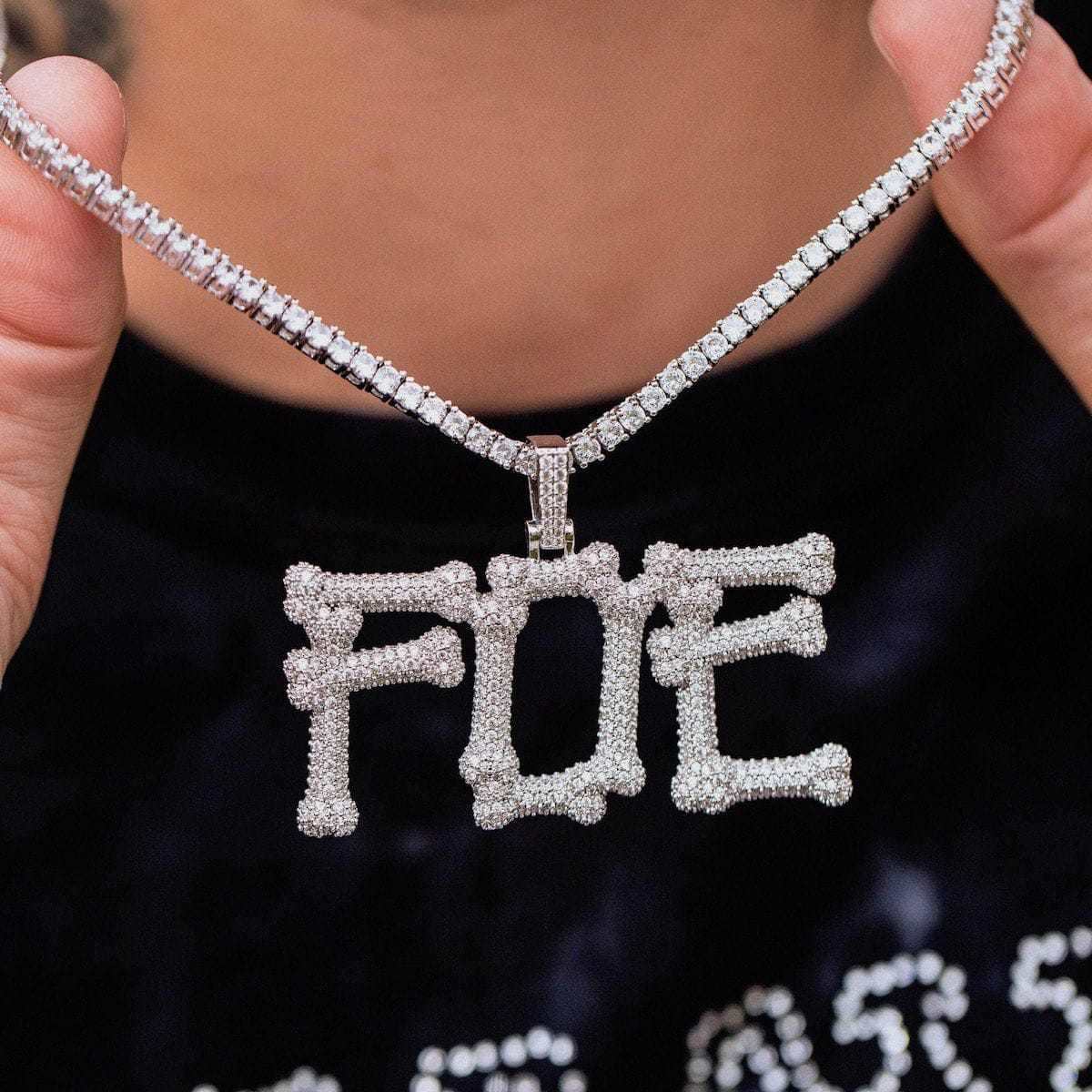 Custom Name Plate Bone Font