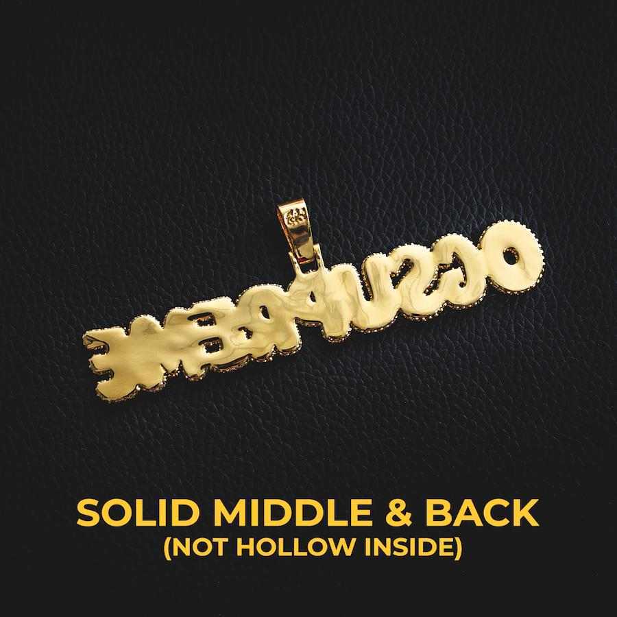 Custom Name Plate Bubble Font