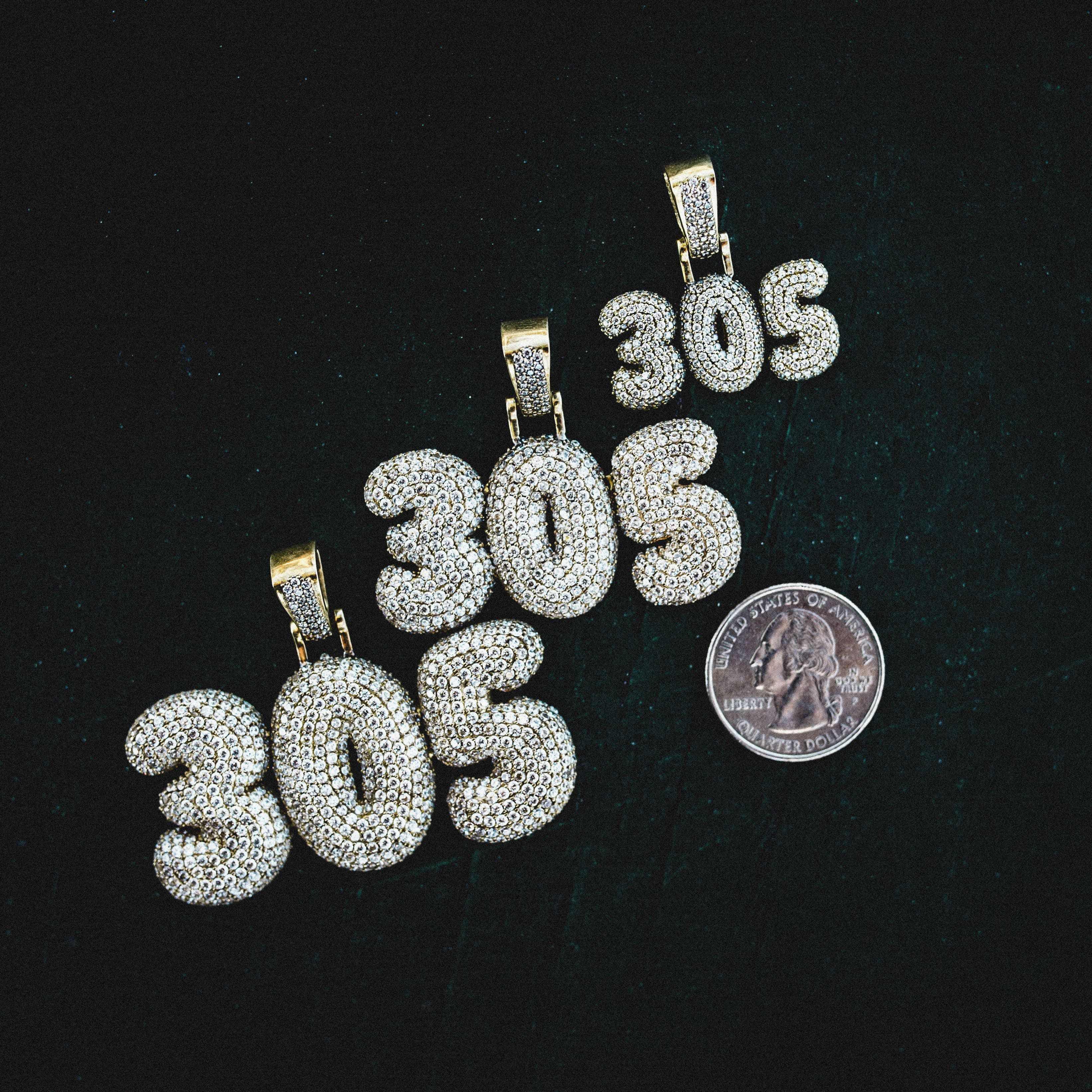 Custom Name Plate Bubble Font