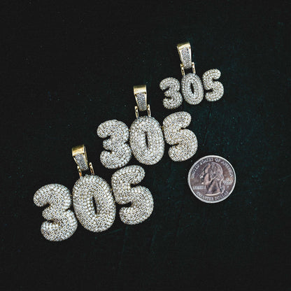 Custom Name Plate Bubble Font