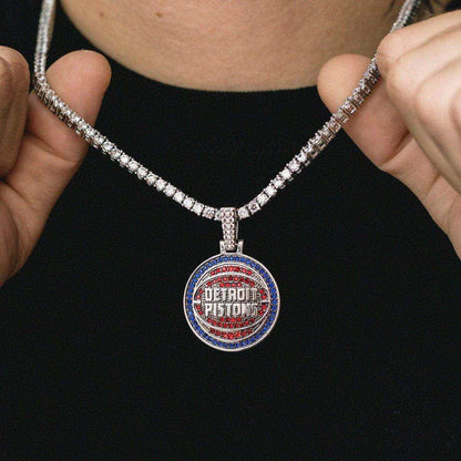 Detroit Pistons Official NBA Logo Pendant