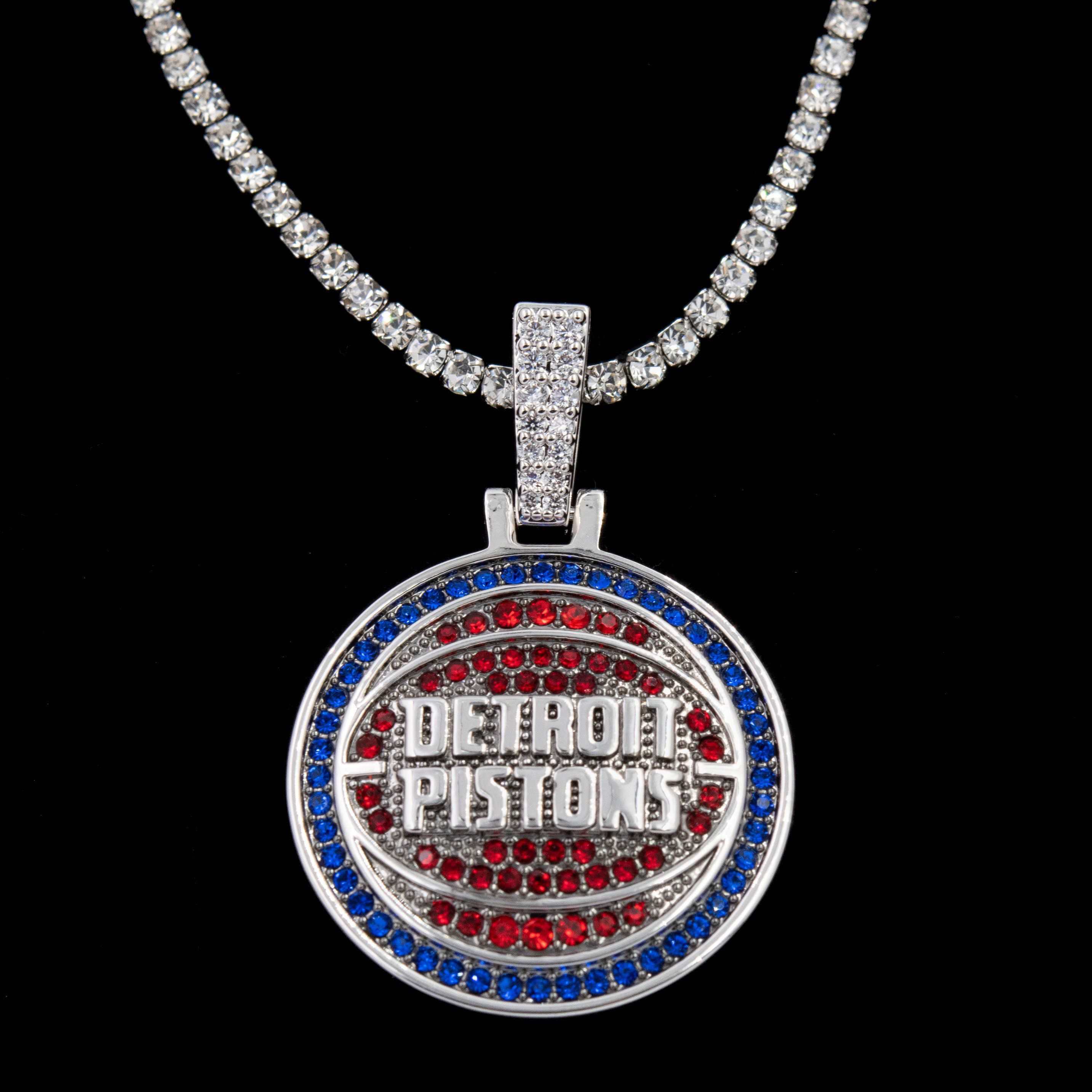 Detroit Pistons Official NBA Logo Pendant