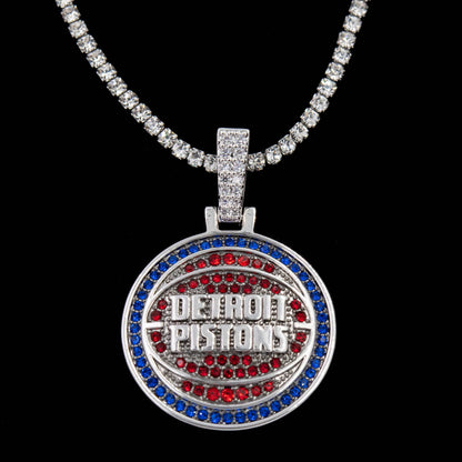 Detroit Pistons Official NBA Logo Pendant