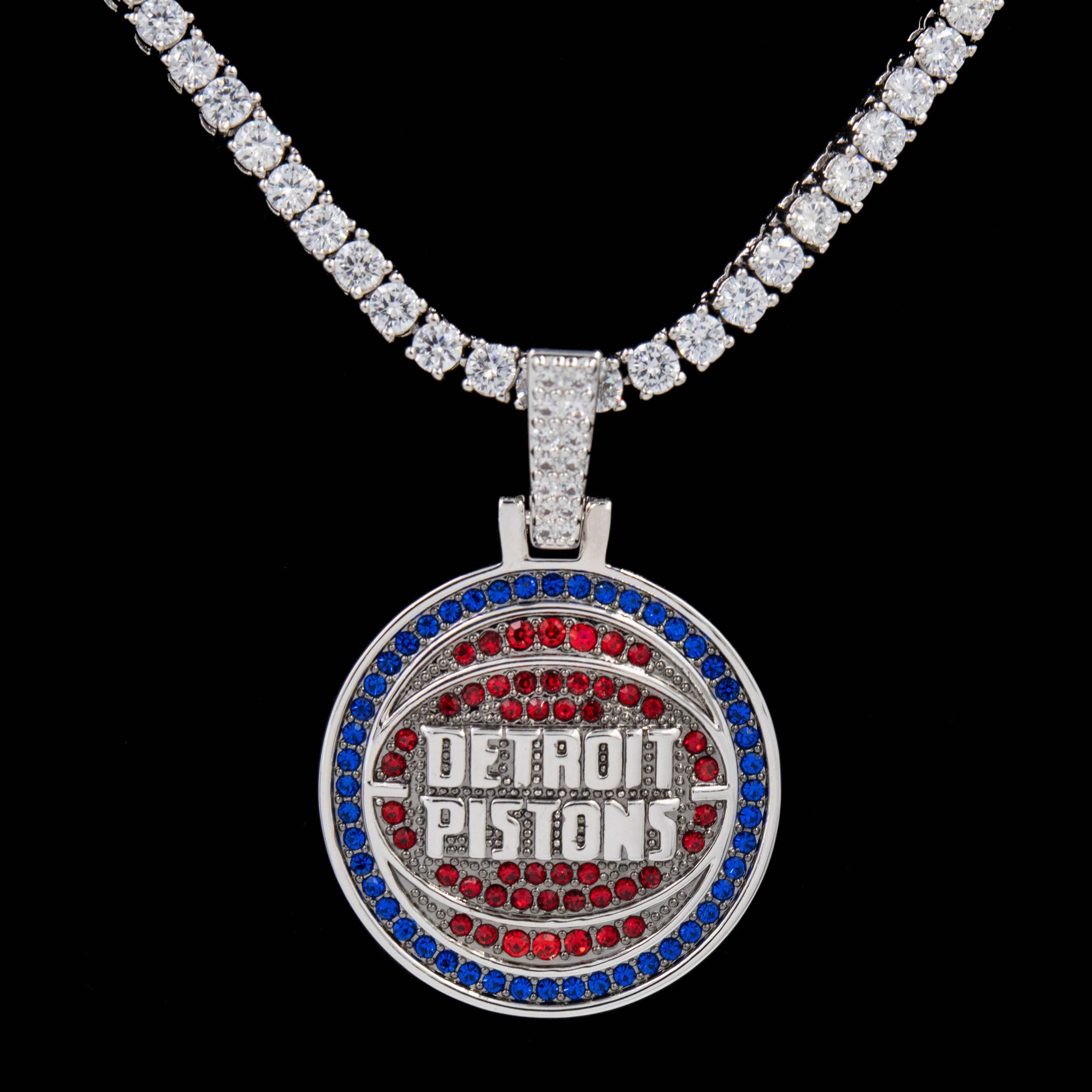 Detroit Pistons Official NBA Logo Pendant