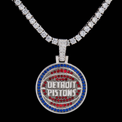 Detroit Pistons Official NBA Logo Pendant