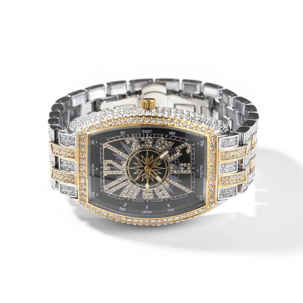 Diamond-Encrusted Gypsophila Fashion Ice Watch