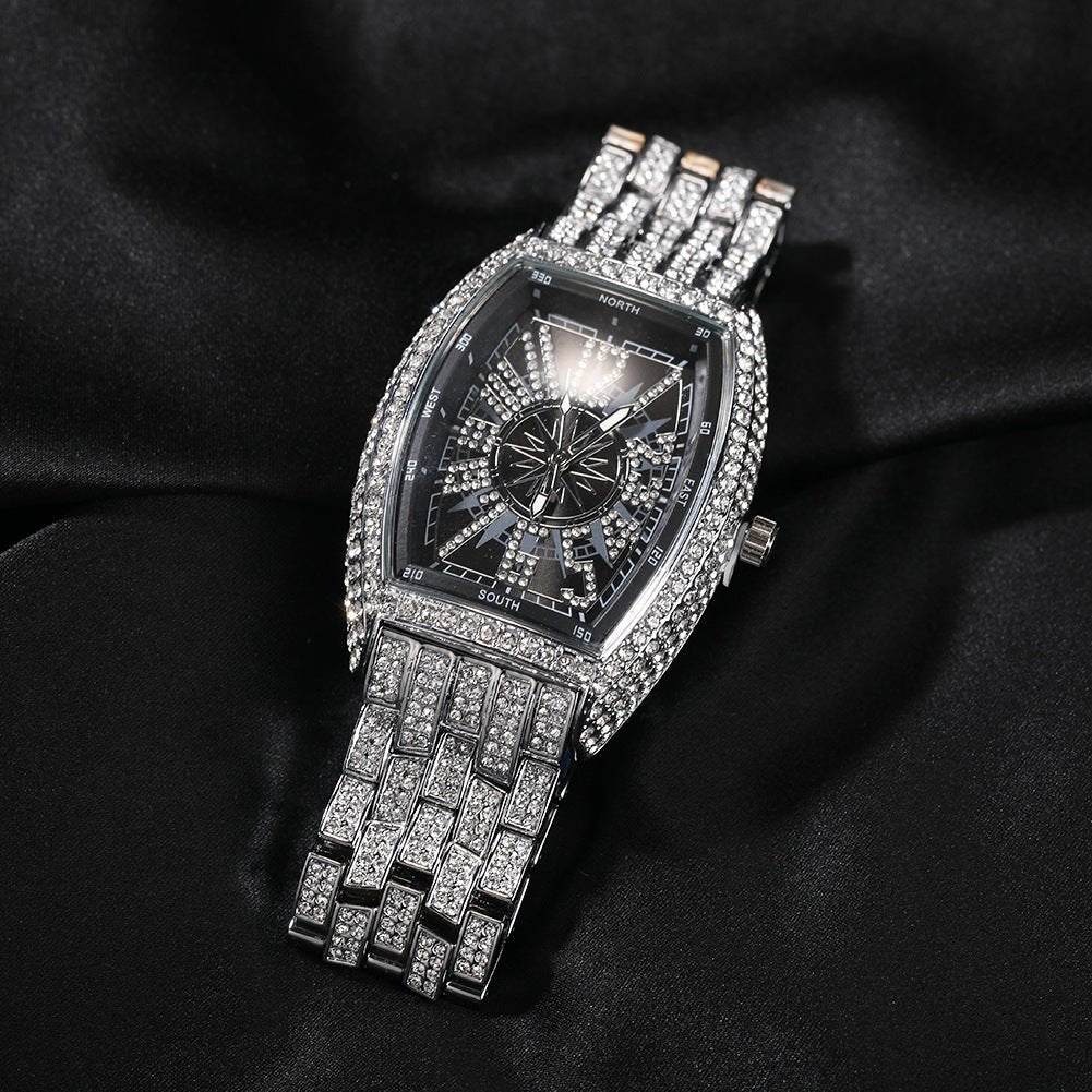 Diamond-Encrusted Gypsophila Fashion Ice Watch