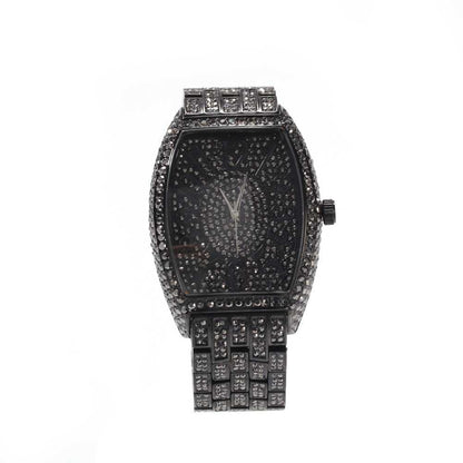 Fashion Square Full Diamond Ice Watch