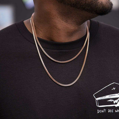 Franco Chain in Rose Gold - 3mm