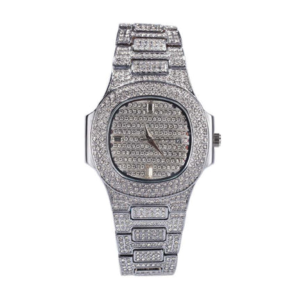 Full Diamond Hip Hop Fashion Men's Ice Watch