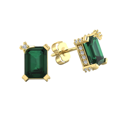 Gemstone Stud Earrings