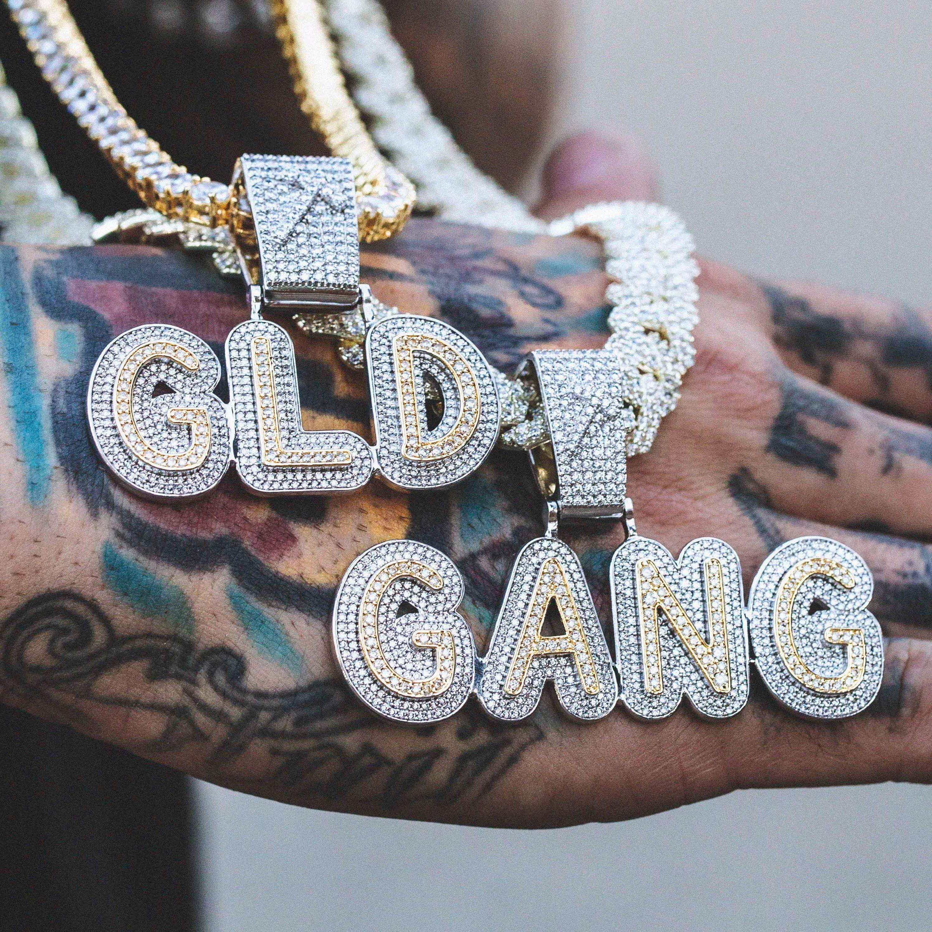 GLD's Name Plate 2-Tone Custom Layered Font