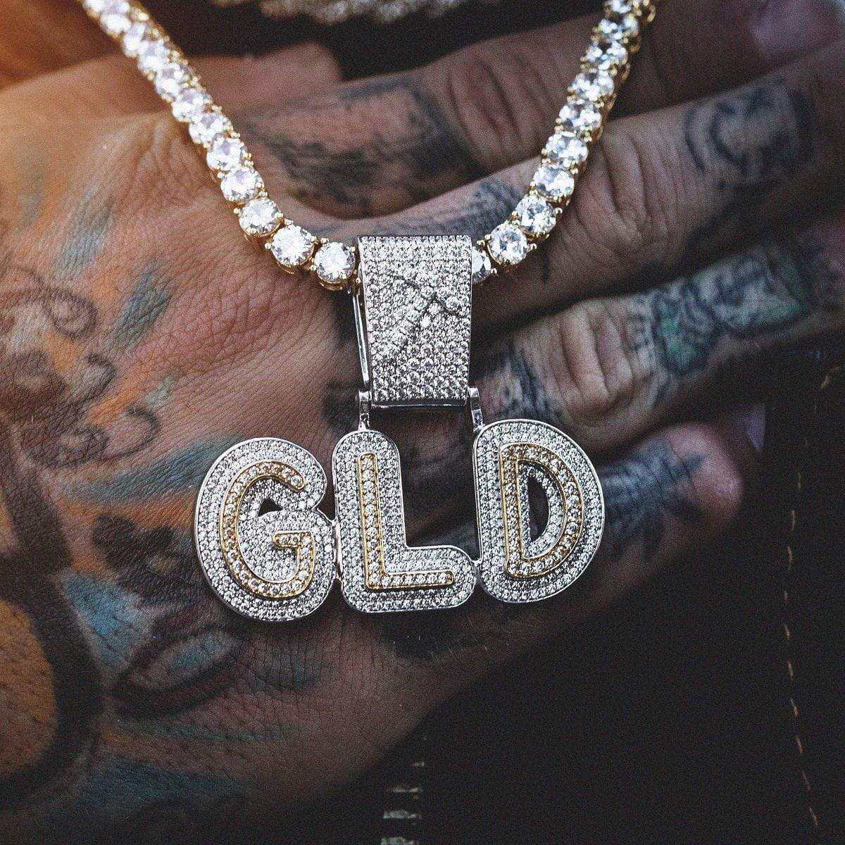 GLD's Name Plate 2-Tone Custom Layered Font