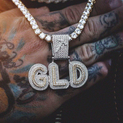 GLD's Name Plate 2-Tone Custom Layered Font