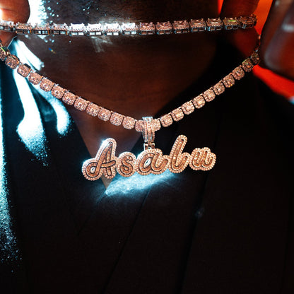 Multi-Layer Name Plate Baguette Custom Font