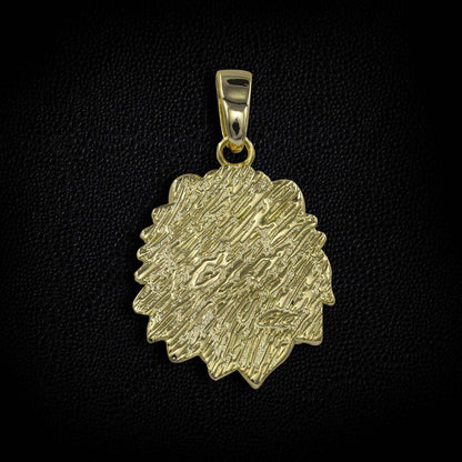 Micro Lion Pendant in Yellow Gold