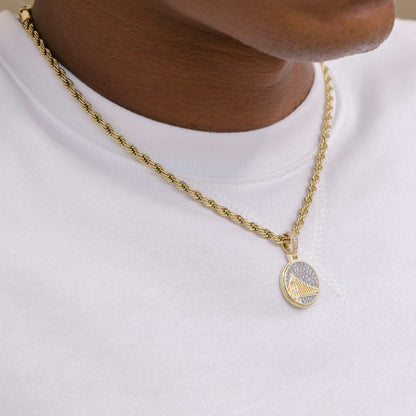 Golden State Warriors Official NBA Micro Logo Pendant