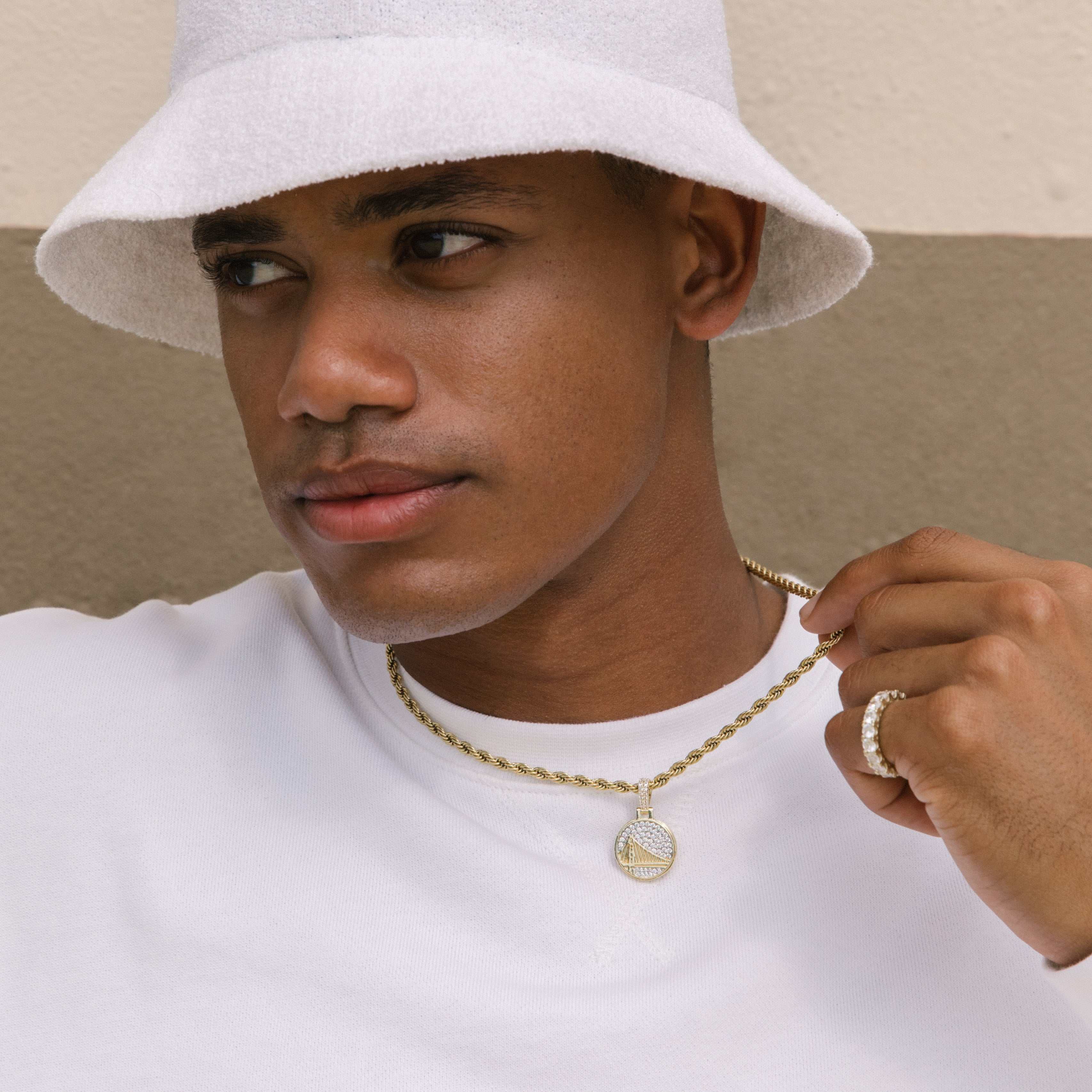 Golden State Warriors Official NBA Micro Logo Pendant