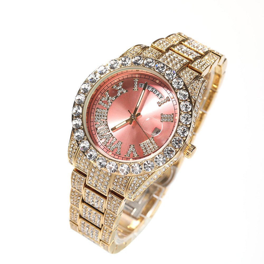 Hip Hop Full Diamond Fashion Quartz Watch