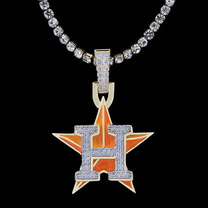 Houston Astros Official MLB Logo Pendant