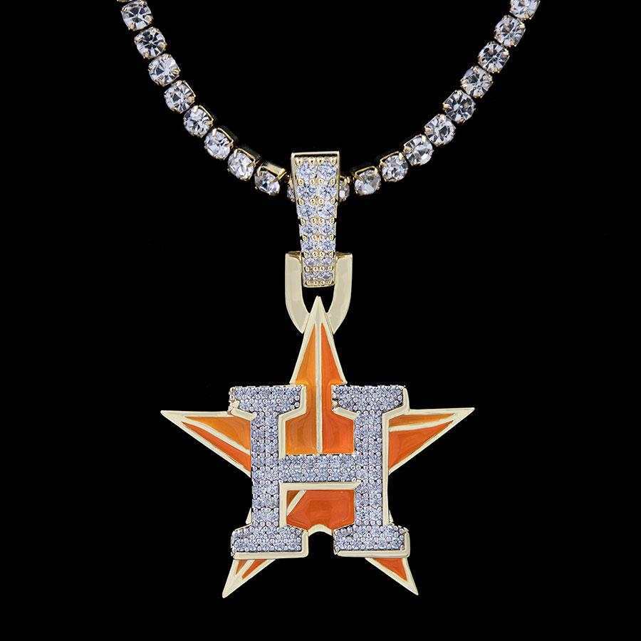 Houston Astros Official MLB Logo Pendant