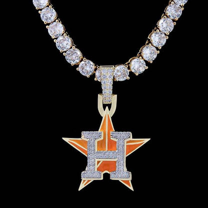 Houston Astros Official MLB Logo Pendant