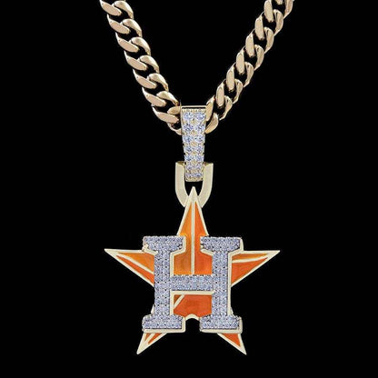 Houston Astros Official MLB Logo Pendant