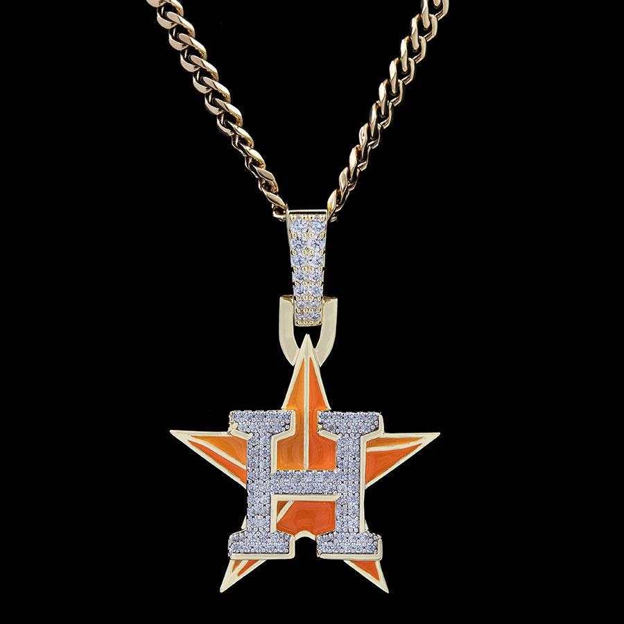 Houston Astros Official MLB Logo Pendant
