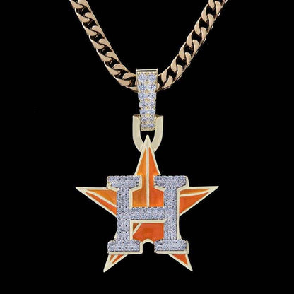 Houston Astros Official MLB Logo Pendant