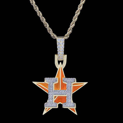 Houston Astros Official MLB Logo Pendant
