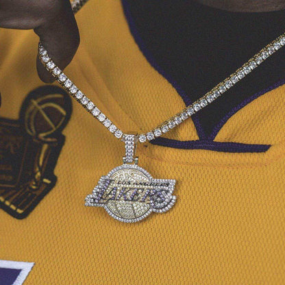 Los Angeles Lakers Official NBA Logo Pendant