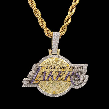 Los Angeles Lakers Official NBA Logo Pendant