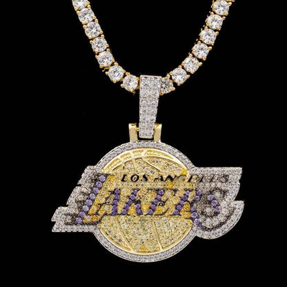 Los Angeles Lakers Official NBA Logo Pendant