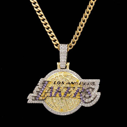 Los Angeles Lakers Official NBA Logo Pendant
