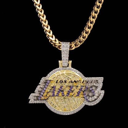 Los Angeles Lakers Official NBA Logo Pendant