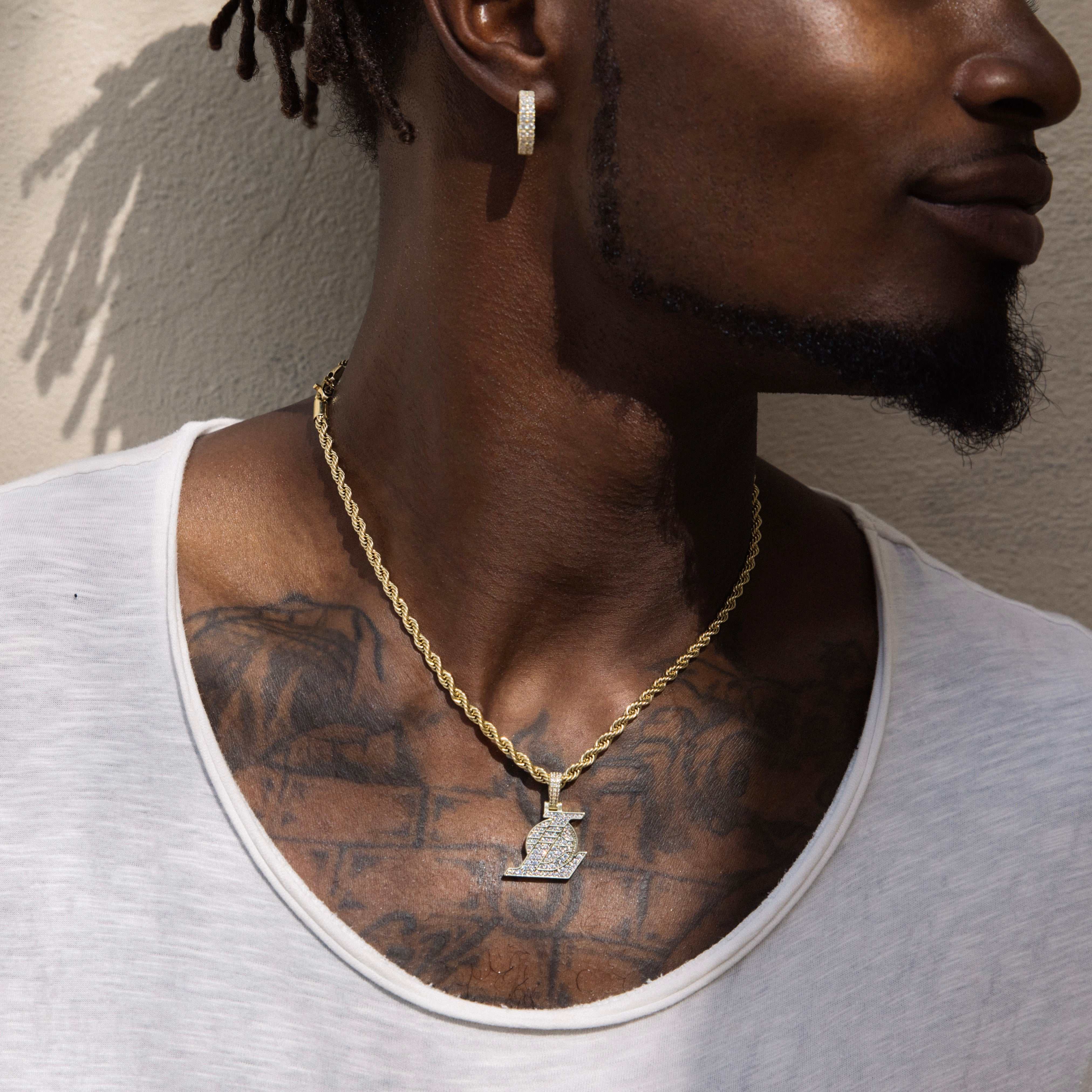 Los Angeles Lakers Official NBA Micro Logo Pendant