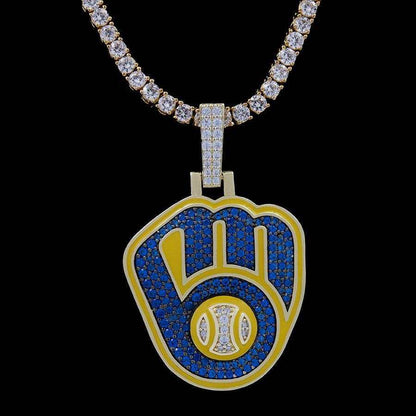 Milwaukee Brewers Official MLB Logo Pendant