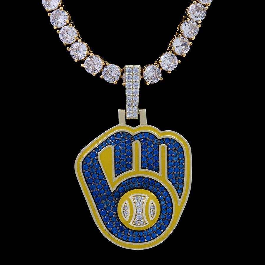 Milwaukee Brewers Official MLB Logo Pendant
