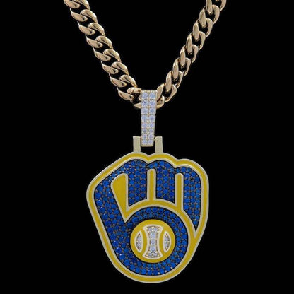 Milwaukee Brewers Official MLB Logo Pendant