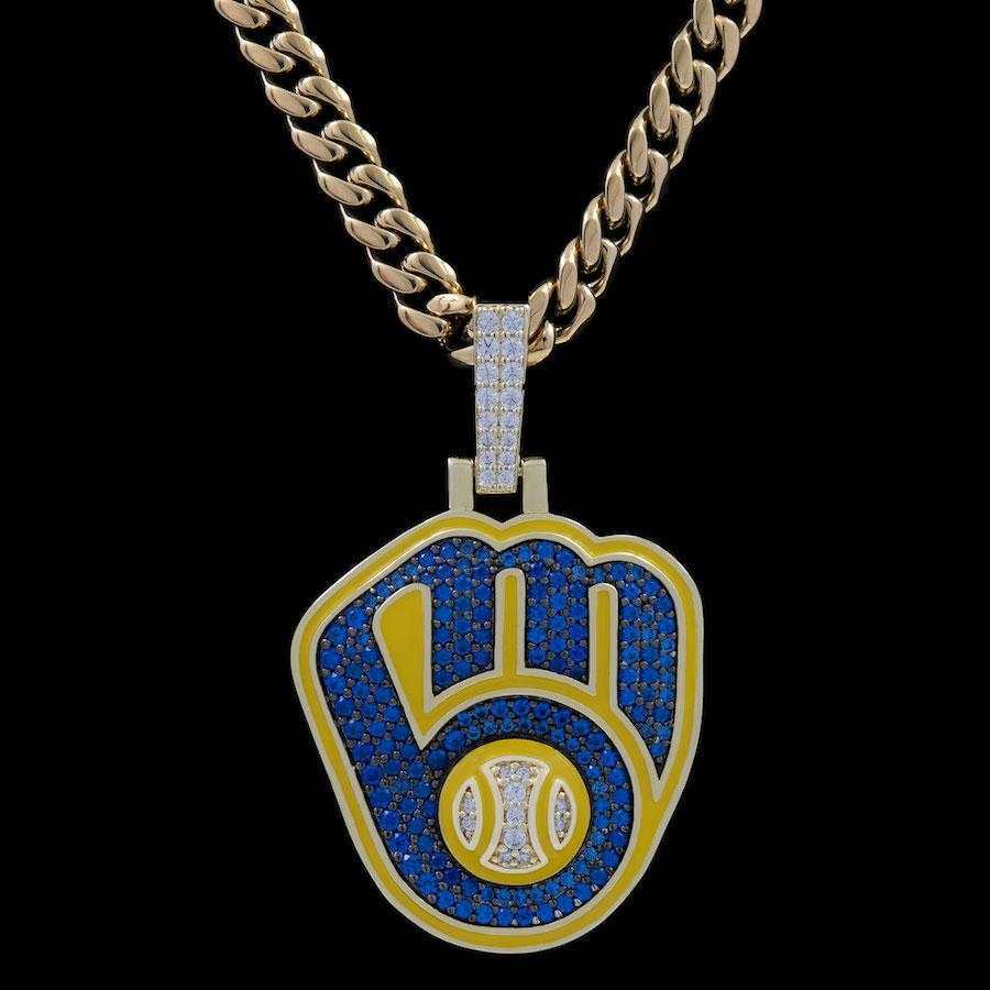 Milwaukee Brewers Official MLB Logo Pendant