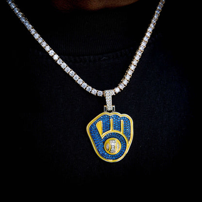 Milwaukee Brewers Official MLB Logo Pendant