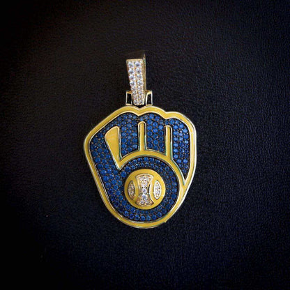 Milwaukee Brewers Official MLB Logo Pendant